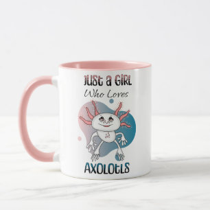 Bara en flicka som Kärlek Axolotls Mugg