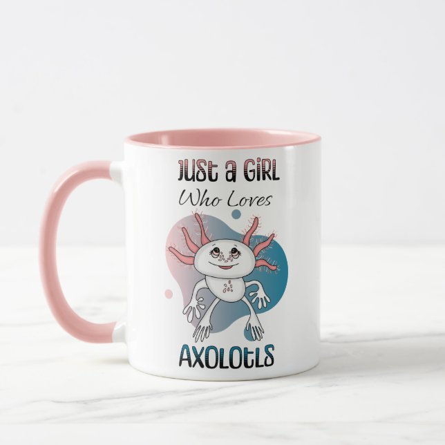 Bara en flicka som Kärlek Axolotls Mugg (Vänster)