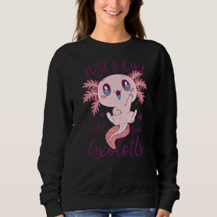 Bara en flicka som Kärlek Axolotls Women Funny Axo T Shirt
