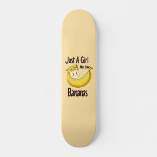 Bara en flicka som Kärlek Bananas Fruit Älskare Mini Skateboard Bräda 18,5 Cm