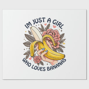 Bara en flicka som Kärlek Bananas Presentpapper
