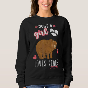 Bara en flicka som Kärlek bär grizzly Bear T Shirt