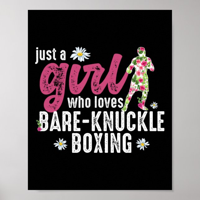 Bara en flicka som Kärlek Bare-lägg-boxing Poster (Framsidan)