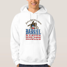 Bara en flicka som Kärlek Barrel Tävla Hoodie