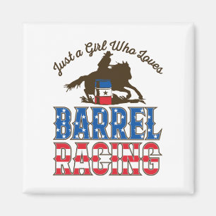 Bara en flicka som Kärlek Barrel Tävla Magnet