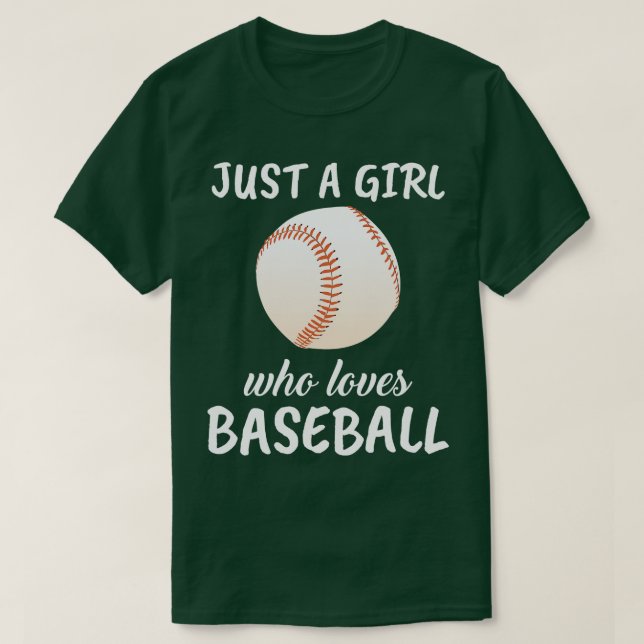 Bara en flicka som Kärlek Baseball T Shirt (Design framsida)