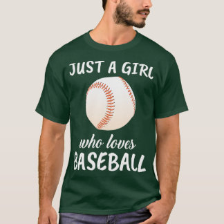 Bara en flicka som Kärlek Baseball T Shirt