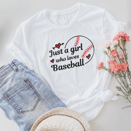 Bara en flicka som Kärlek Baseball T-Shirt