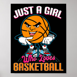 Bara en flicka som Kärlek Basketball-citat för Bas Poster