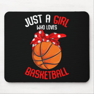 Bara en flicka som Kärlek Basketball Girl Kids Gir Musmatta