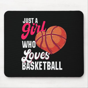 Bara en flicka som Kärlek Basketball Girl Kids Gir Musmatta