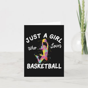 Bara en flicka som Kärlek Basketball Girl Kort