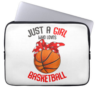 Bara en flicka som Kärlek Basketball Girl Laptop Fodral
