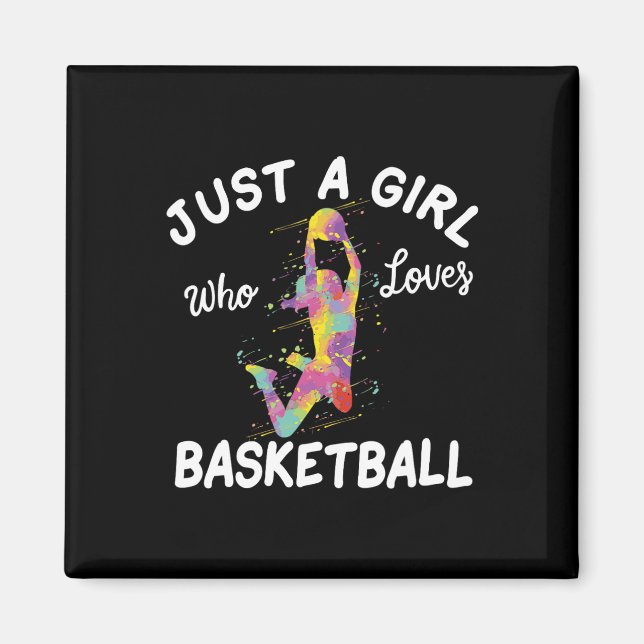 Bara en flicka som Kärlek Basketball Girl Magnet (Framsidan)