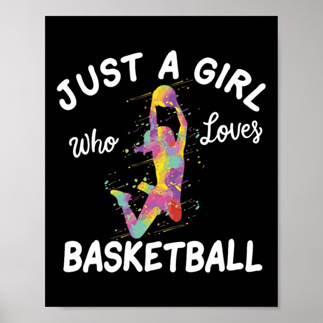 Bara en flicka som Kärlek Basketball Girl Poster (Framsidan)