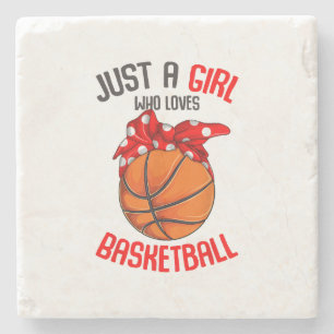 Bara en flicka som Kärlek Basketball Girl Stenunderlägg