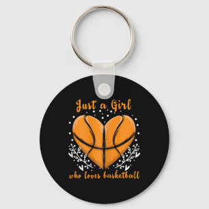 Bara en flicka som kärlek Basketball idrottar Ki Nyckelring
