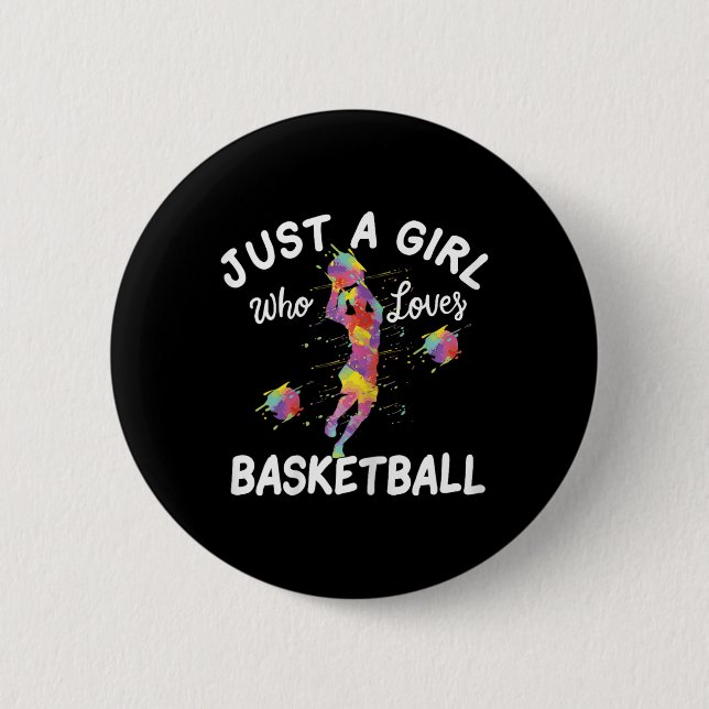 Bara en flicka som Kärlek Basketball Knapp (Framsida)