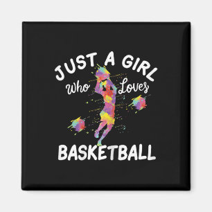 Bara en flicka som Kärlek Basketball Magnet