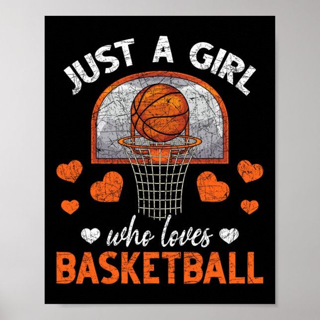 Bara en flicka som Kärlek Basketball Player Women  Poster (Framsidan)