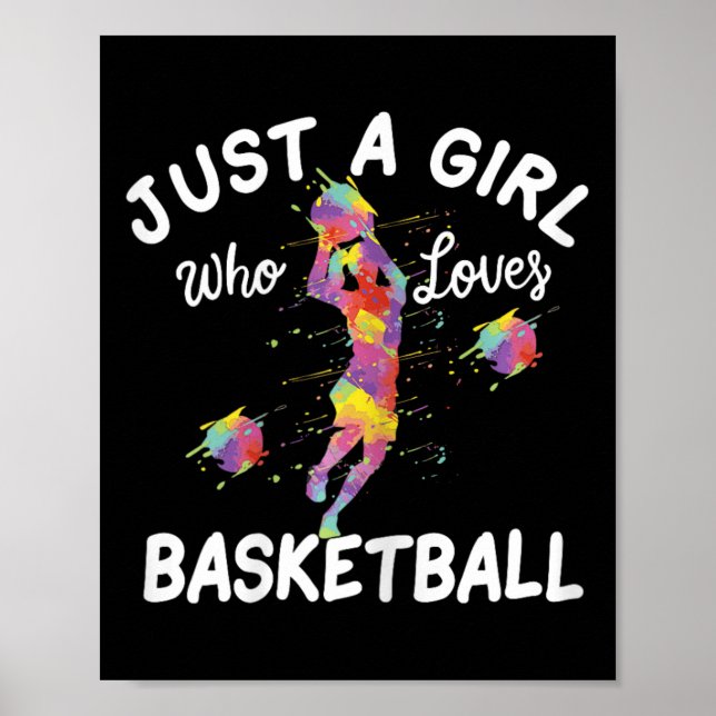 Bara en flicka som Kärlek Basketball Poster (Framsidan)