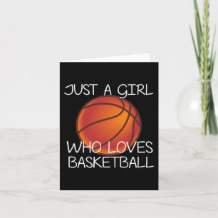 Bara en flicka som Kärlek Basketball Sport Boll Pl Kort