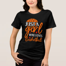 Bara en flicka som Kärlek Basketball T-Shirt