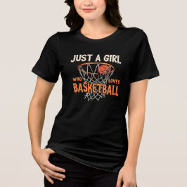 Bara en flicka som Kärlek Basketball T Shirt