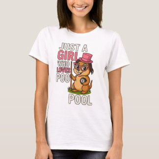 Bara en flicka som Kärlek Bassäng Billiard Bassäng T Shirt