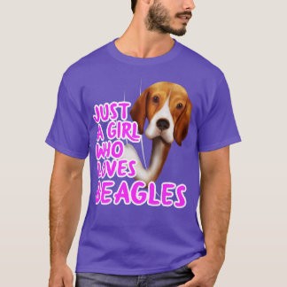 Bara en flicka som Kärlek Beagles T Shirt