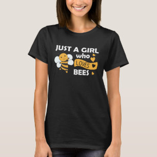 Bara en flicka som Kärlek Bees Sweet Bees Honeybee T Shirt