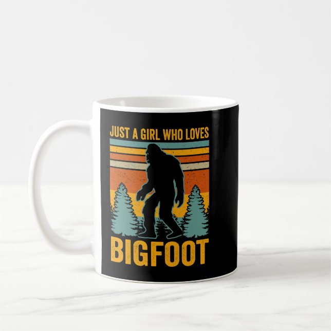 Bara en flicka som Kärlek Bigfoot Kaffemugg (Vänster)