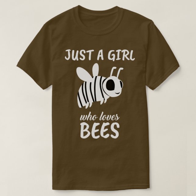 Bara en flicka som Kärlek bin T Shirt (Design framsida)