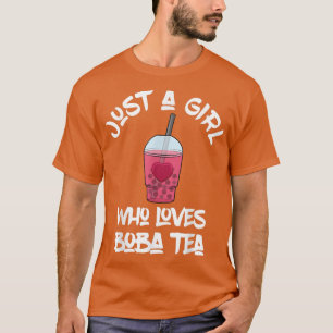 Bara en flicka som Kärlek Boba Tea Kawaii Bubble T Shirt