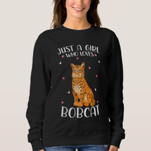Bara en flicka som Kärlek Bobcat for Women Girl Ki T Shirt