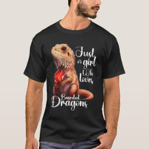 Bara en flicka som kärlek bockade Dragons Cute Dra T Shirt