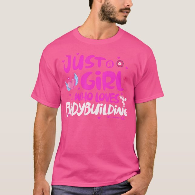 Bara en flicka som Kärlek Bodybuilding T Shirt (Framsida)