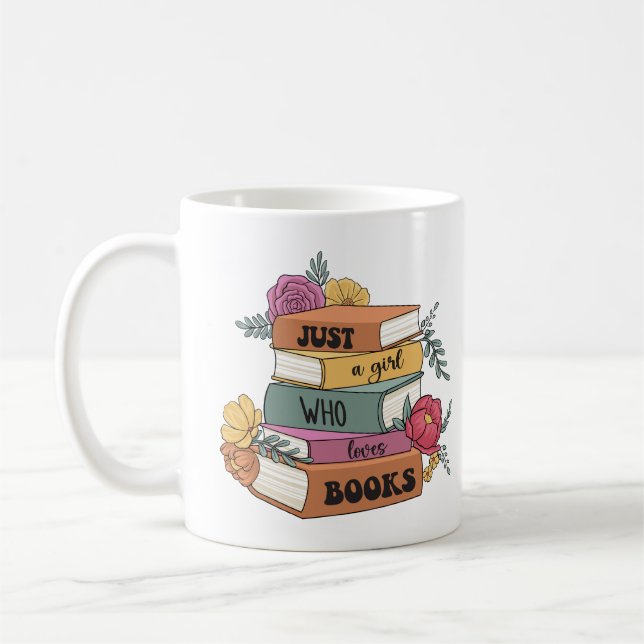 Bara en flicka som kärlek bok kaffemugg (Vänster)