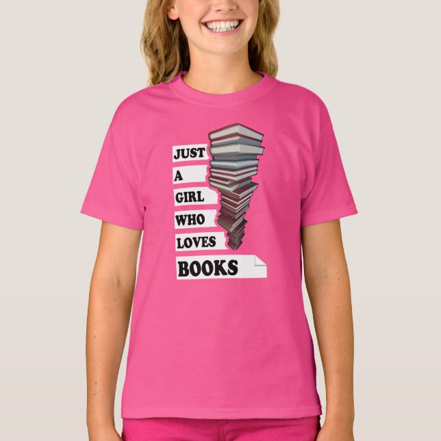 Bara en flicka som kärlek bok | Offert för Bok Äls T Shirt (Framsida)