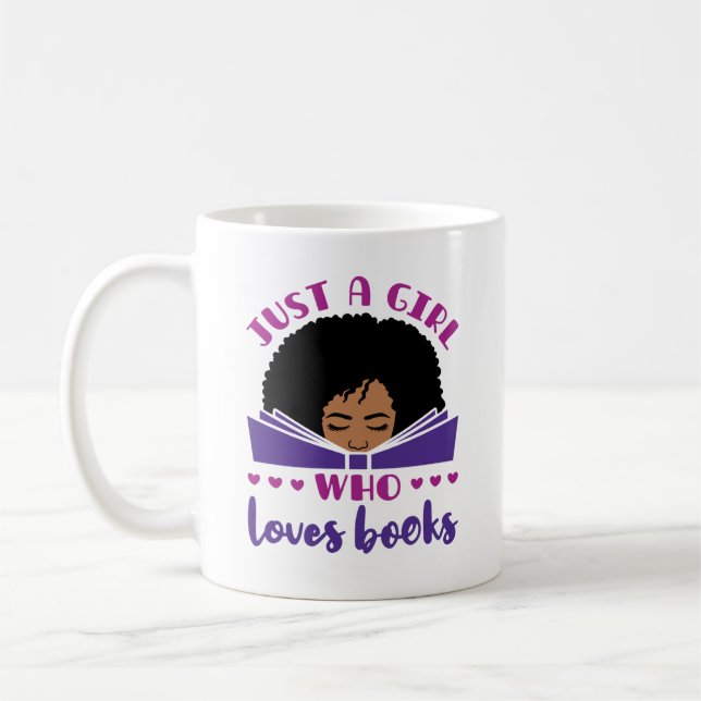 Bara en flicka som Kärlek Bokar African American Kaffemugg (Vänster)