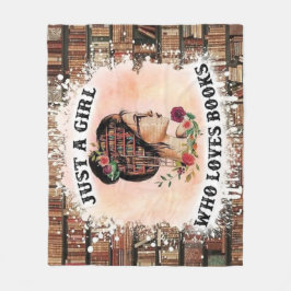 Bara en flicka som Kärlek Bokar Fleecefilt