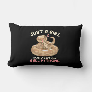 Bara en flicka som Kärlek Boll Python Lumbarkudde