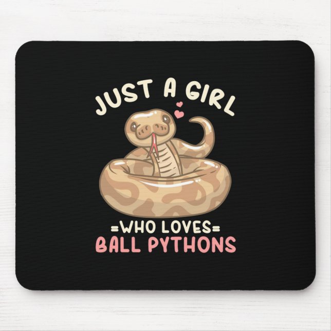 Bara en flicka som Kärlek Boll Python Musmatta (Framsidan)