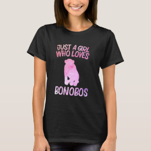 Bara en flicka som Kärlek Bonobos för kvinnor chim T Shirt