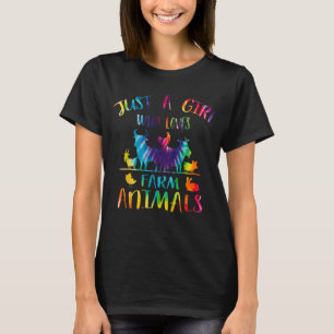 Bara en flicka som Kärlek Boskap Tie Dye T Shirt