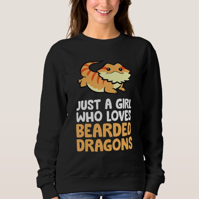 Bara en flicka som Kärlek botade Dragons Reptile L T Shirt (Framsida)