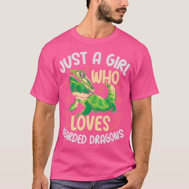 Bara en flicka som Kärlek botade drakar T Shirt (Framsida)