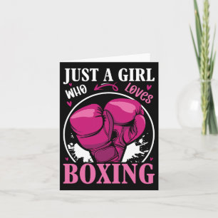 Bara en flicka som Kärlek Boxing Fitness Fight Spo Kort