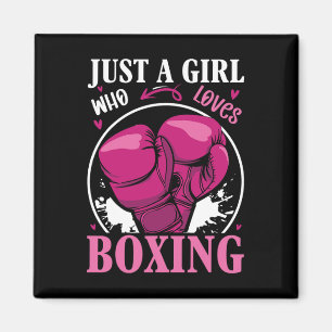 Bara en flicka som Kärlek Boxing Fitness Fight Spo Magnet