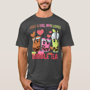 Bara en flicka som Kärlek Bubble Tea - Funny Boba T Shirt